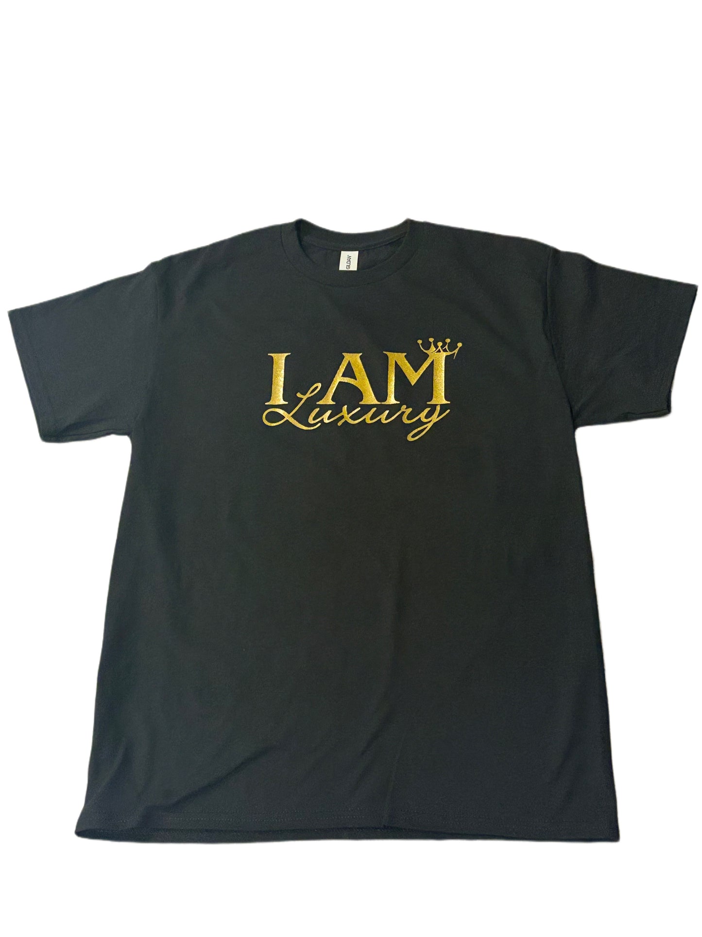 I AM LUXURY Black Unisex T-shirt Adult Large