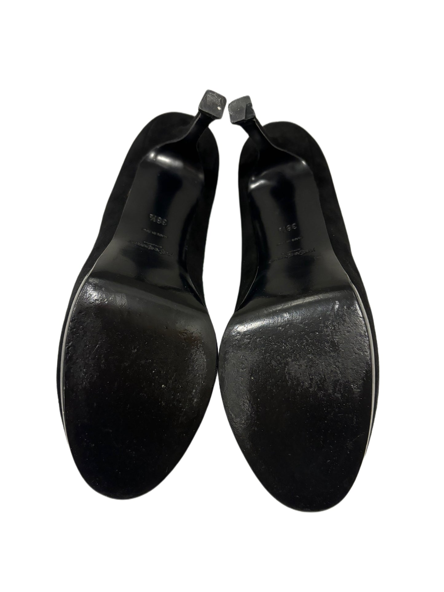 YVES SAINT LAURENT YSL Black Suede Heels