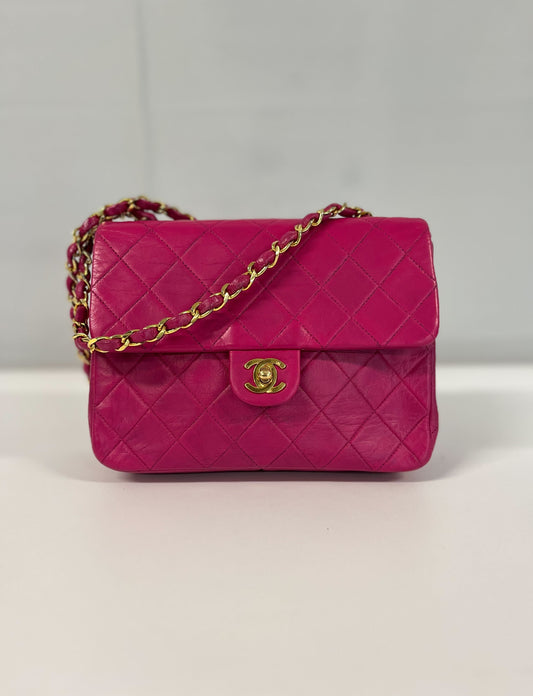 CHANEL Mini Lambskin Quilted Bag